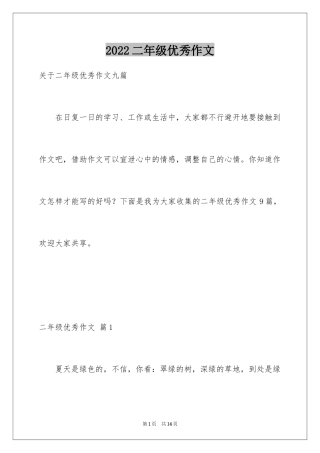 2024二年级优秀作文_96