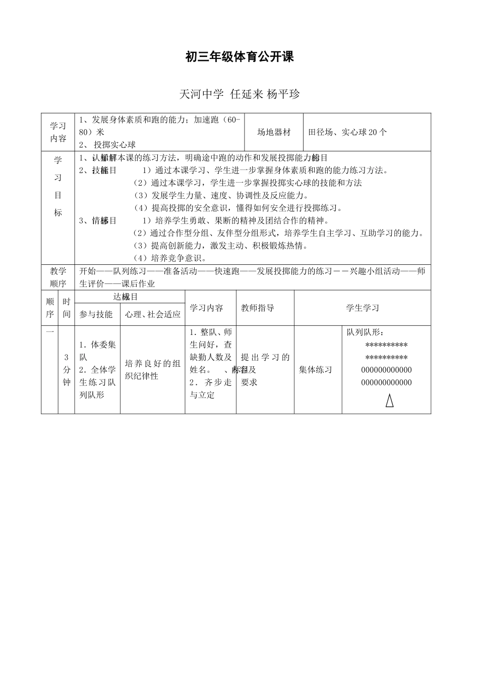 短跑、实心球公开课_第1页