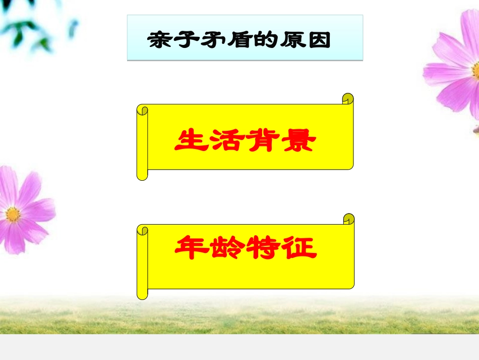 湘教版七年级上册31亲子之间课件_第3页