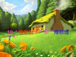 人教版五年级语文上册第六组《19“精彩极了”和“糟糕透了”》PPT课件1