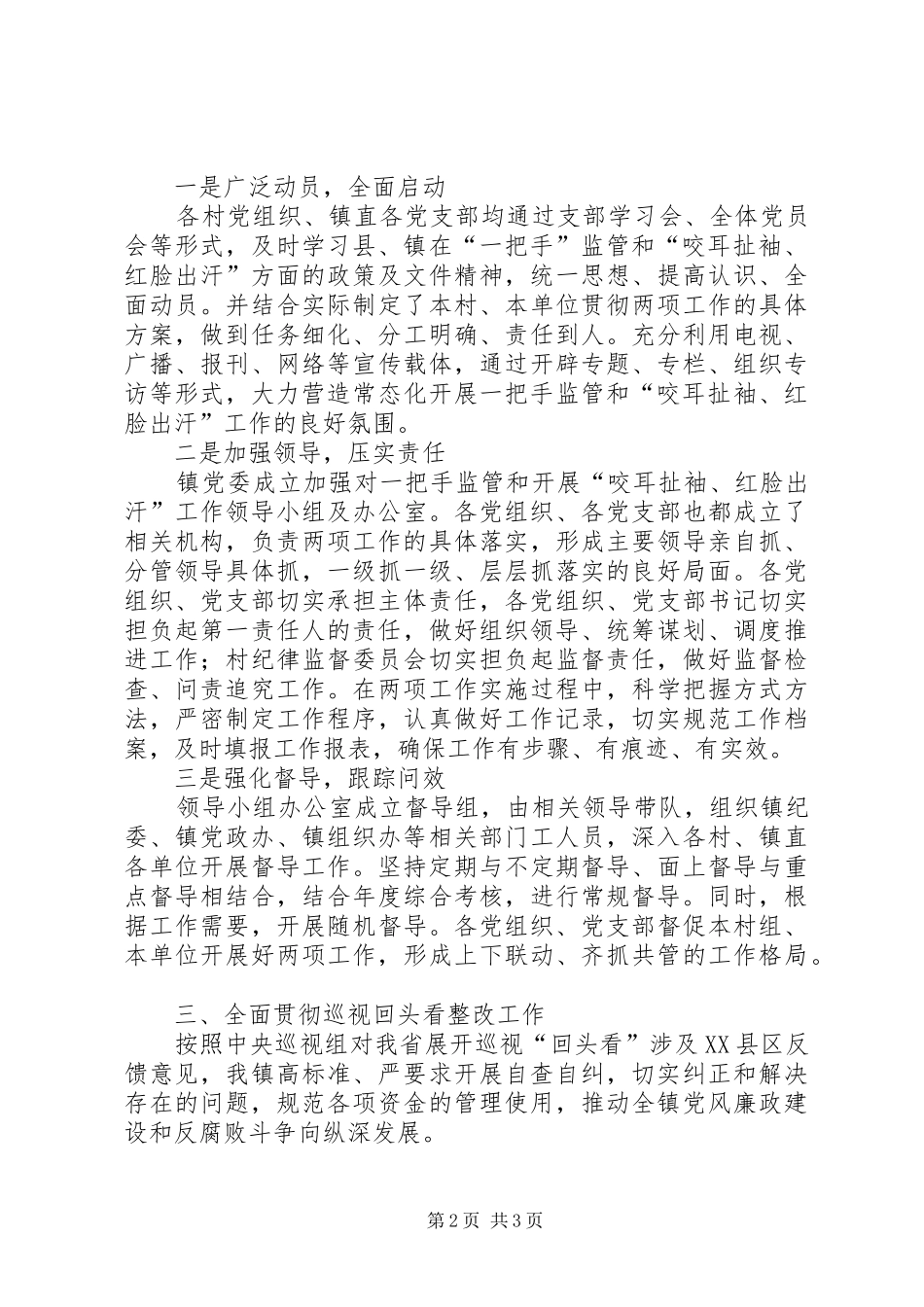 乡镇XX年纪检监察工作汇报_第2页