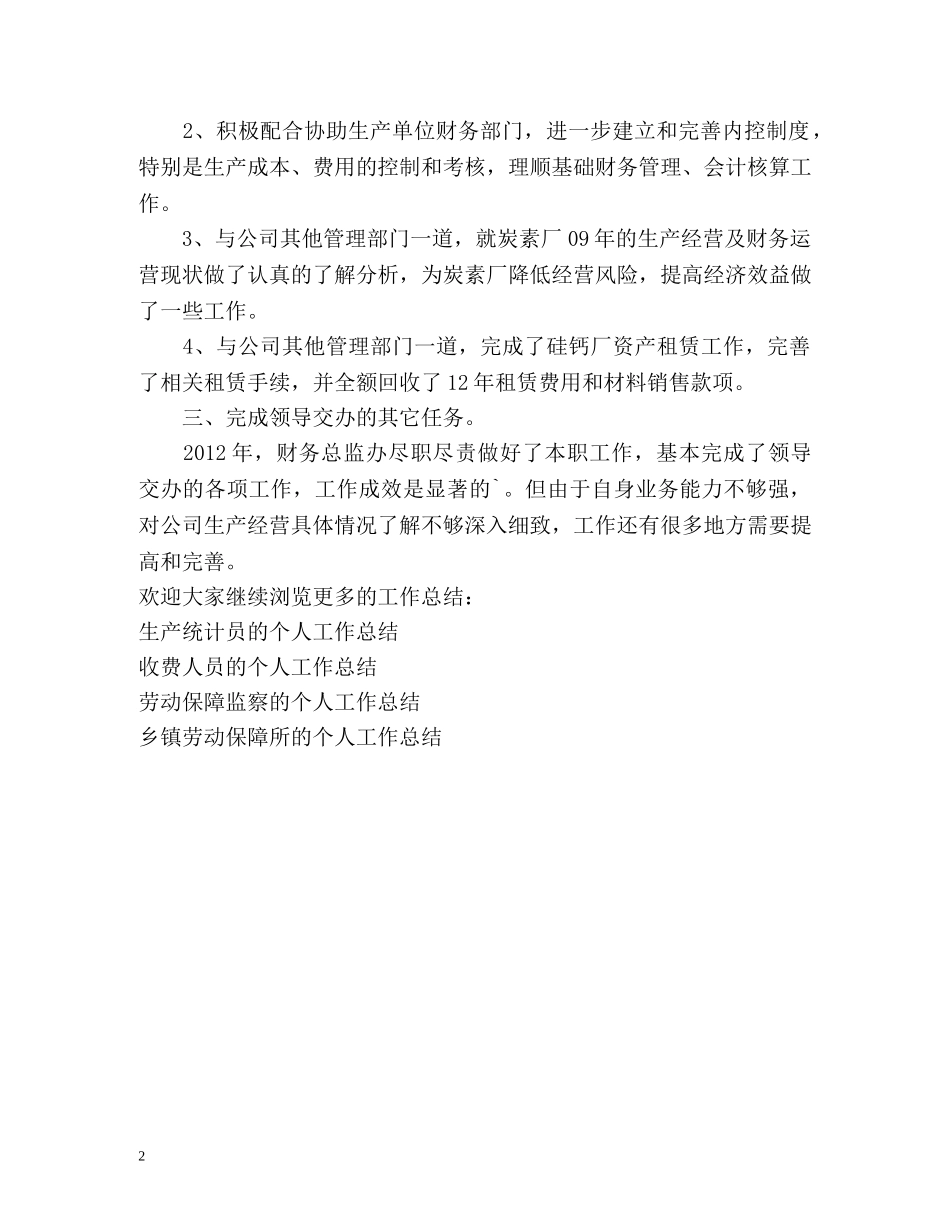 财务总监的年度工作总结 _第2页
