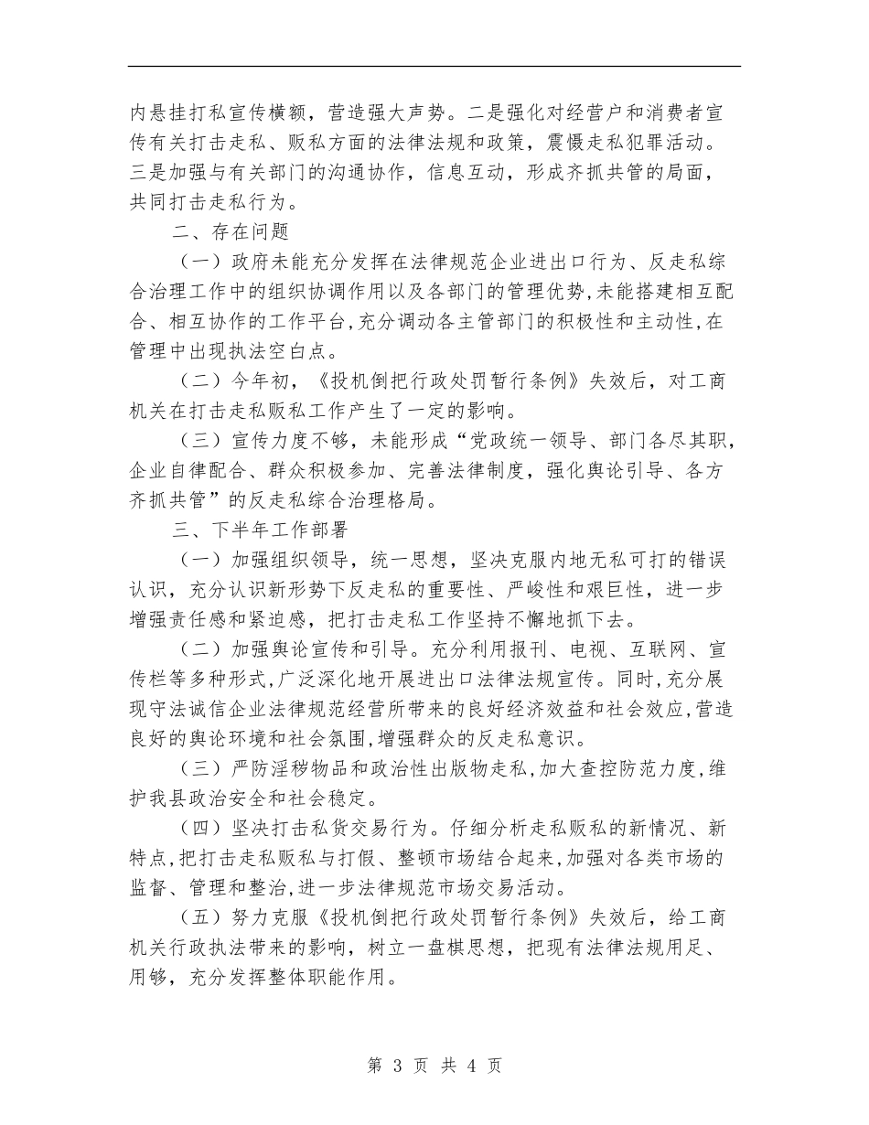 工商局上半年打击走私贩私总结_第3页