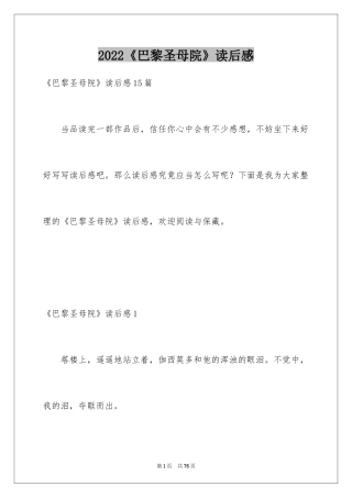 2024《巴黎圣母院》读后感_14