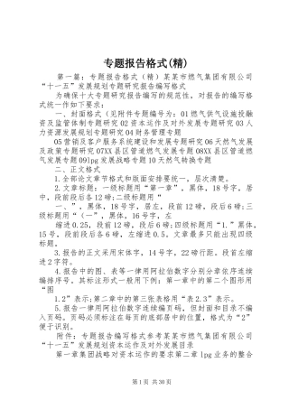 专题报告格式(精)