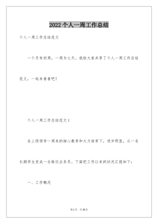 2024个人一周工作总结_8