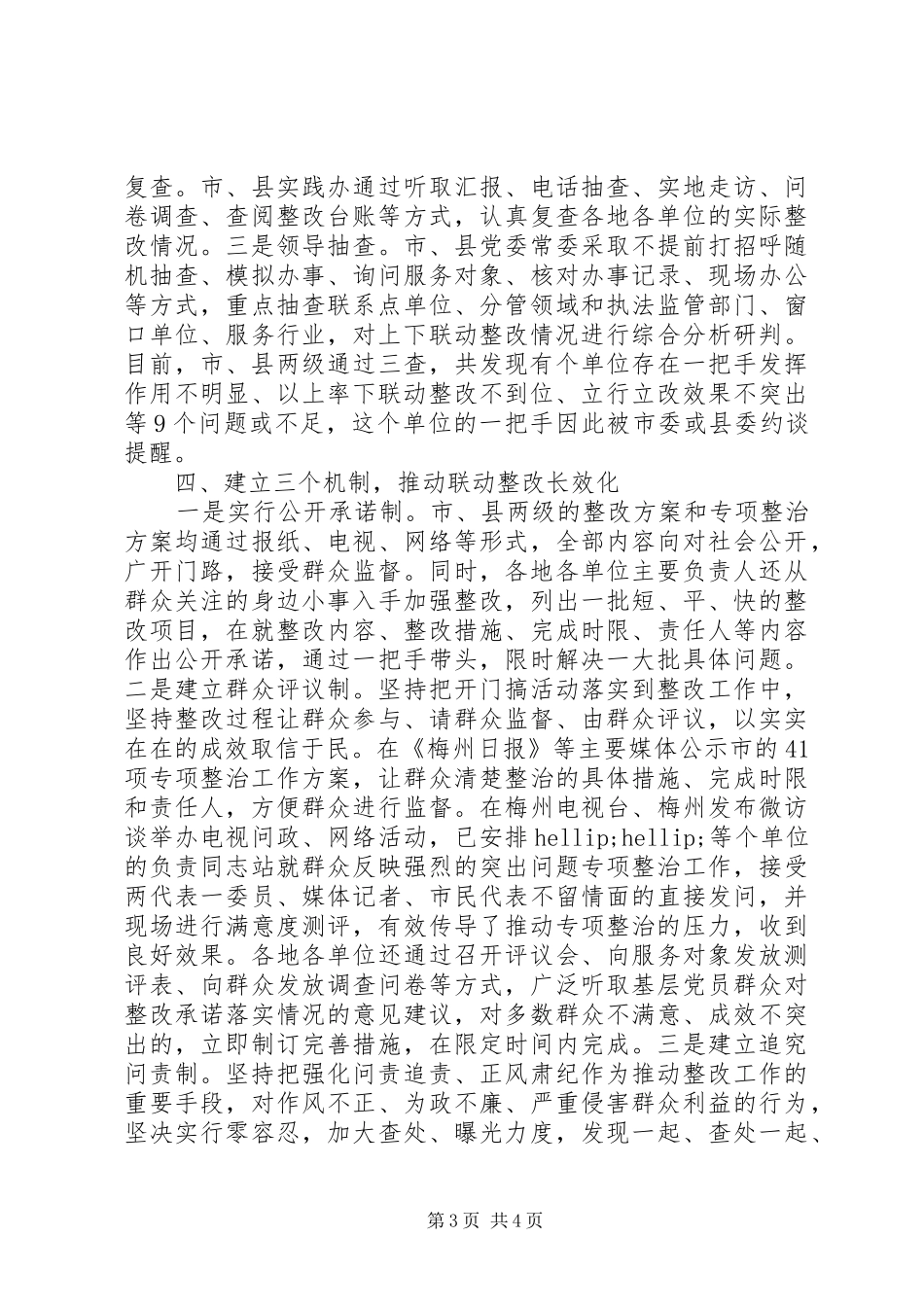 上下联动整改工作情况报告_第3页