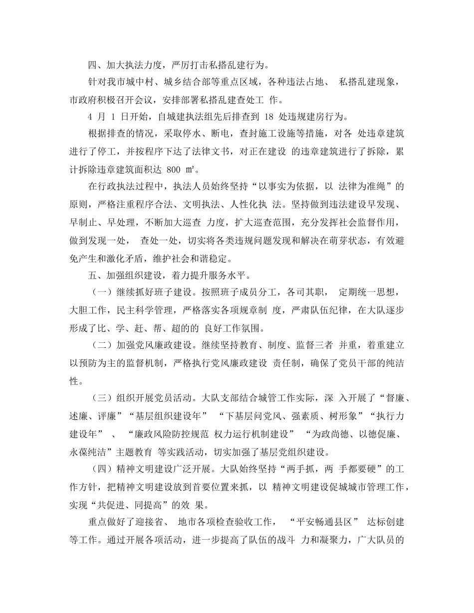 城管大队工作总结范本 _第3页