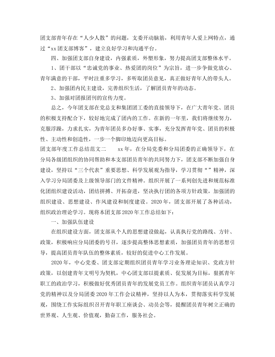 团支部年度工作总结报告 _第3页