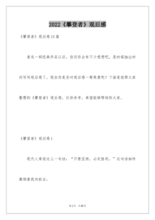 2024《攀登者》观后感_4