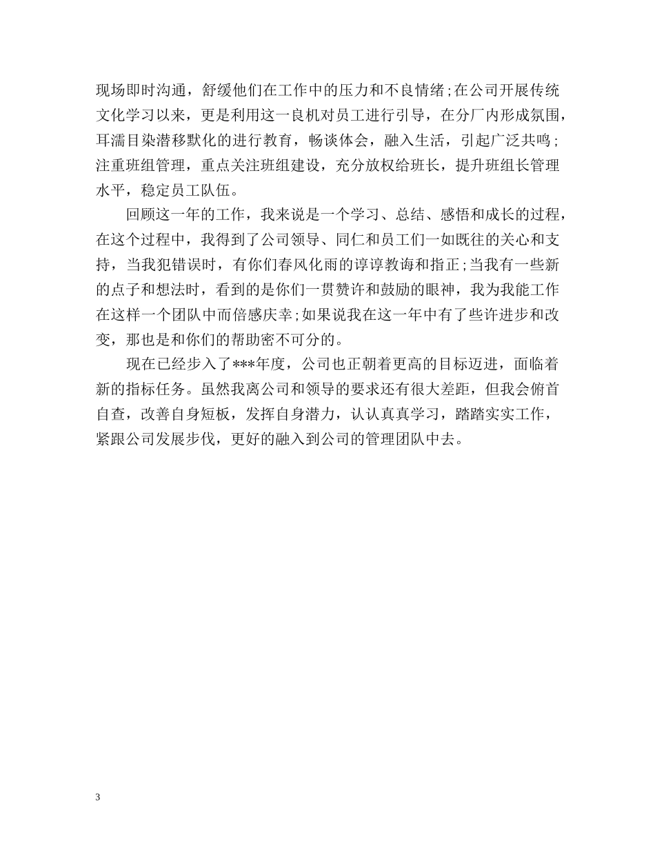 厂长工作总结格式参考 (2) _第3页