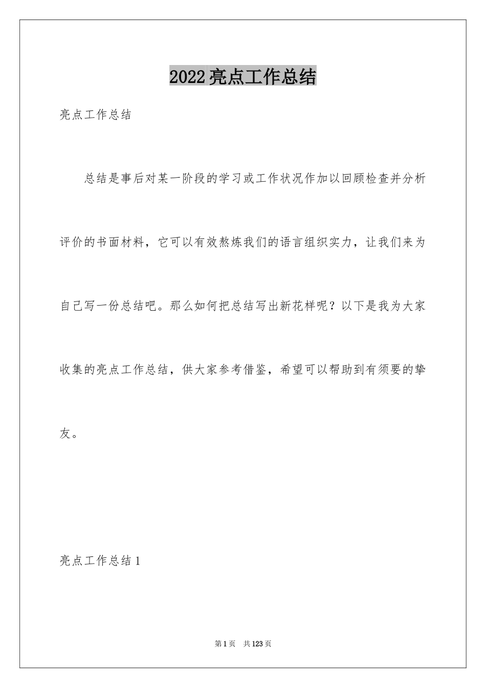 2024亮点工作总结_第1页