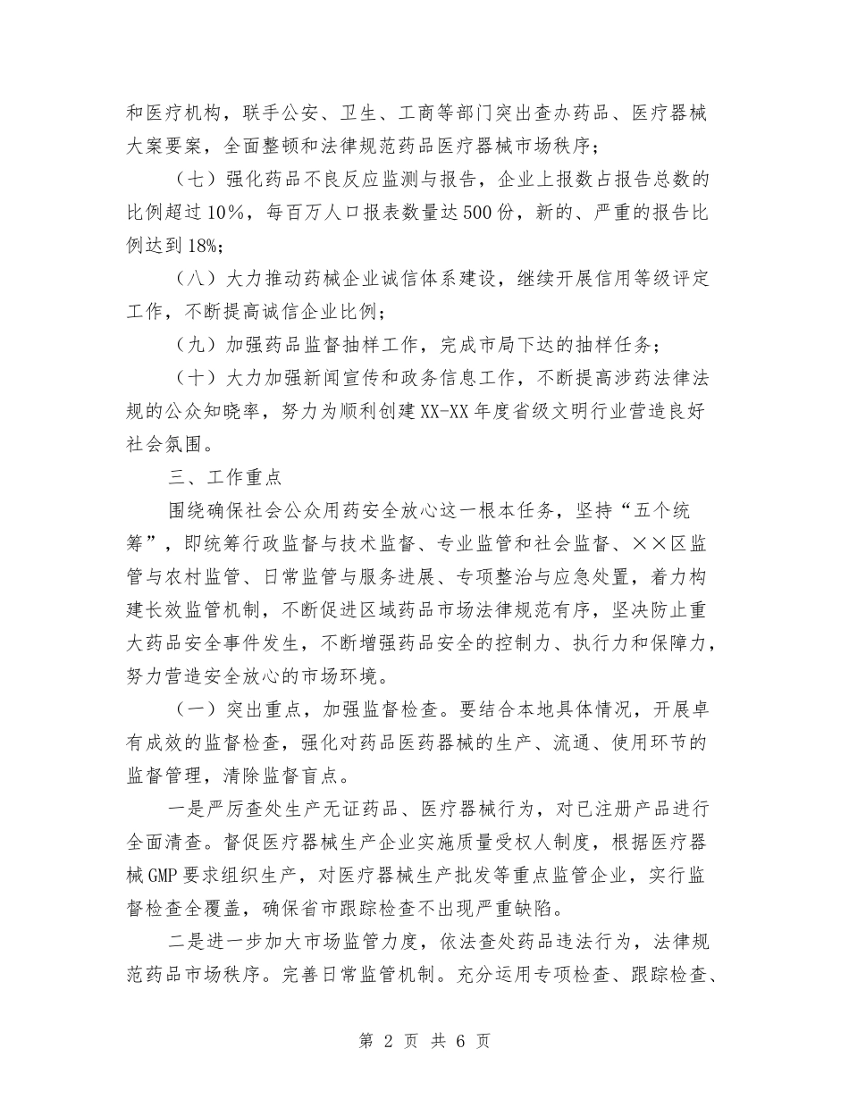 药品放心项目落实方案_第2页