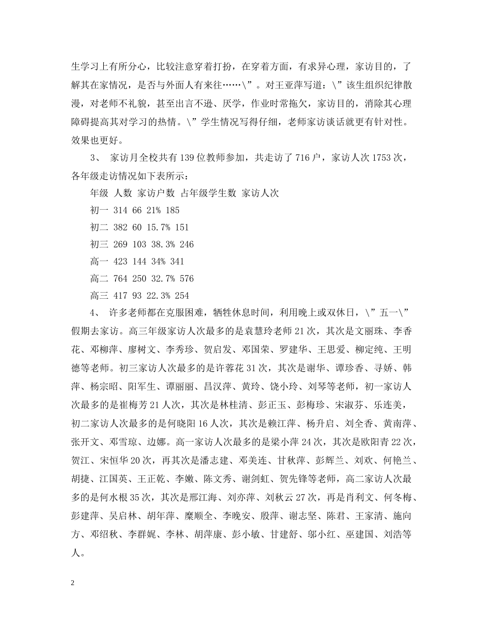 初三家访工作总结 _第2页