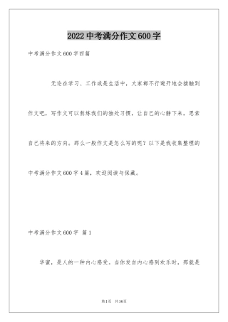 2024中考满分作文600字_21