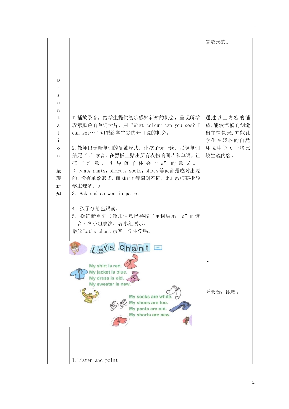 四年级英语下册 Unit 1(27) Part B learn教案 人教PEP_第2页