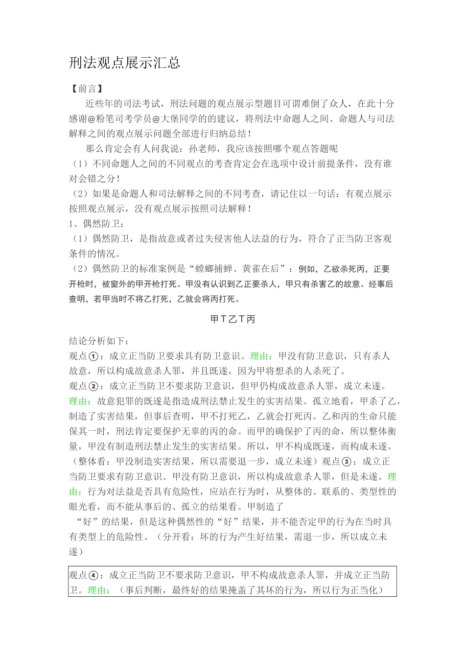 刑法观点展示汇总_第1页