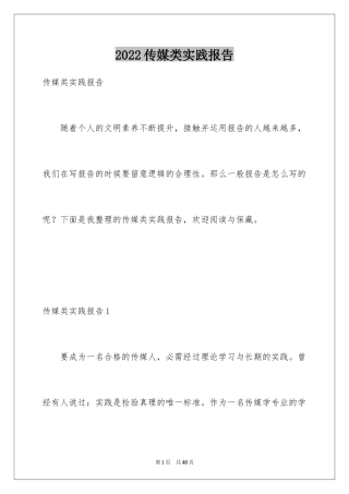 2024传媒类实践报告