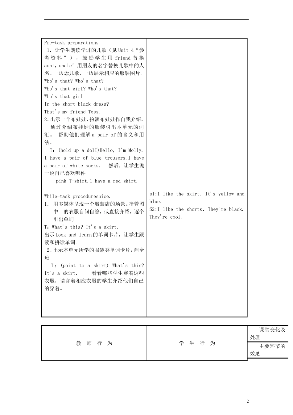 四年级英语上册 Unit5 My friends教案 沪教牛津版（三起）_第2页