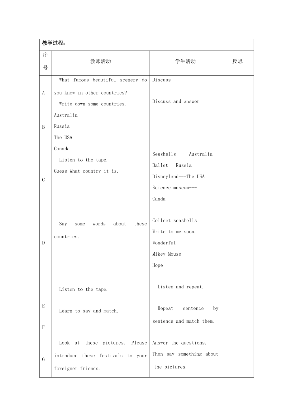 四年级英语上册 Unit 3 Having fun（Lesson15-16）教案 人教新起点-人教新起点小学四年级上册英语教案_第3页