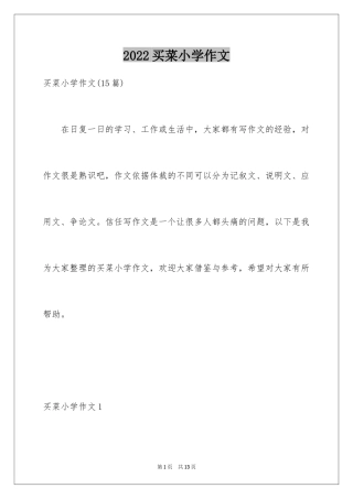 2024买菜小学作文_3
