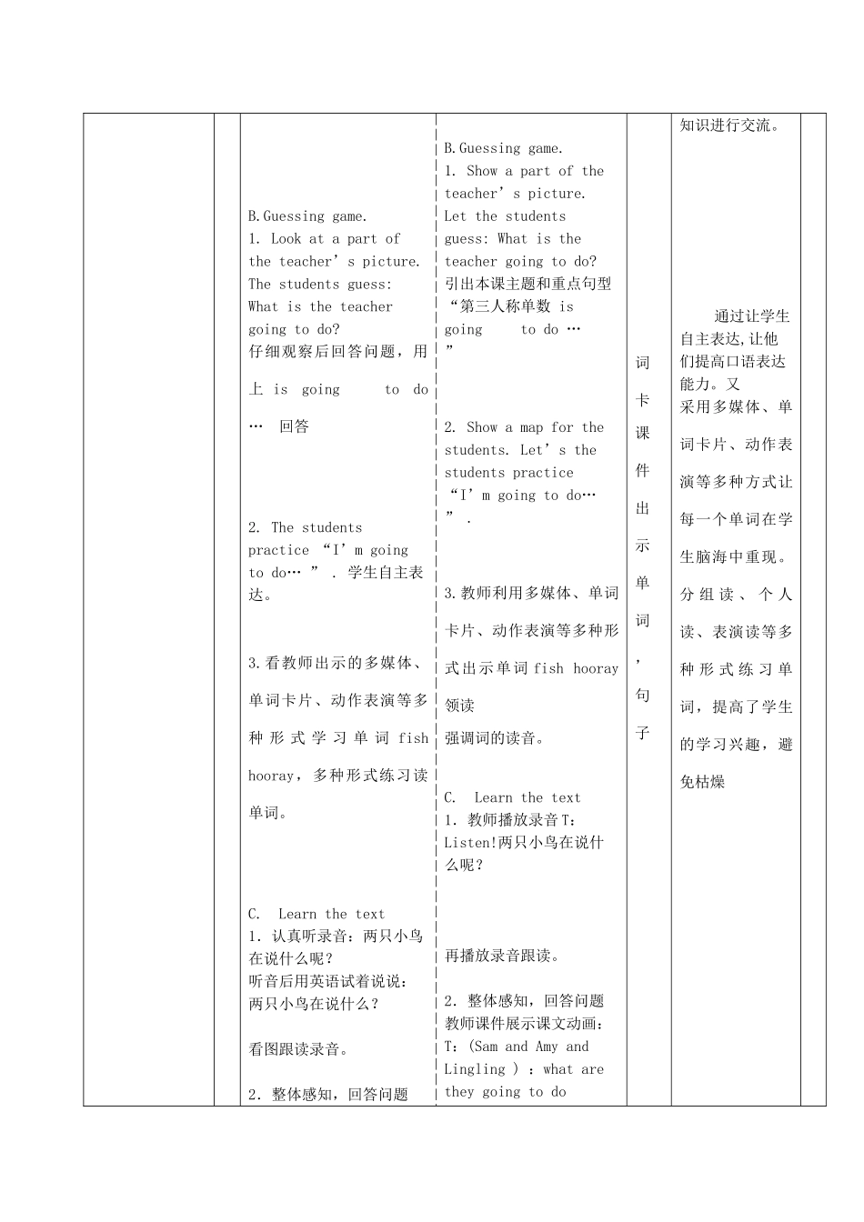 四年级英语上册 Unit 2 Sam is going to ride horse教案 外研版（三起）-外研版小学四年级上册英语教案_第2页