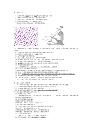 六年级科学下册知识点清单 