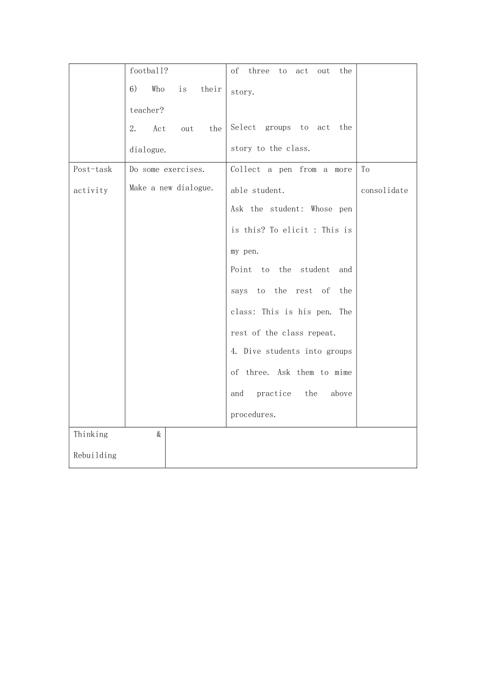 四年级英语上册 Module 4Unit 3 A day in the park（period3）教案 沪教牛津版-沪教牛津版小学四年级上册英语教案_第2页