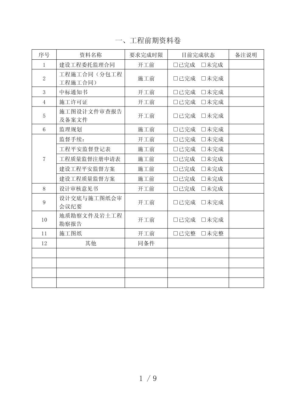 施工前期相关资料_第1页