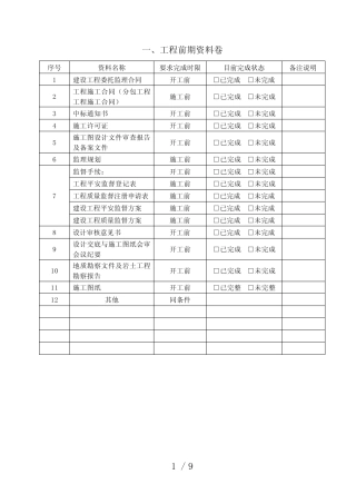 施工前期相关资料