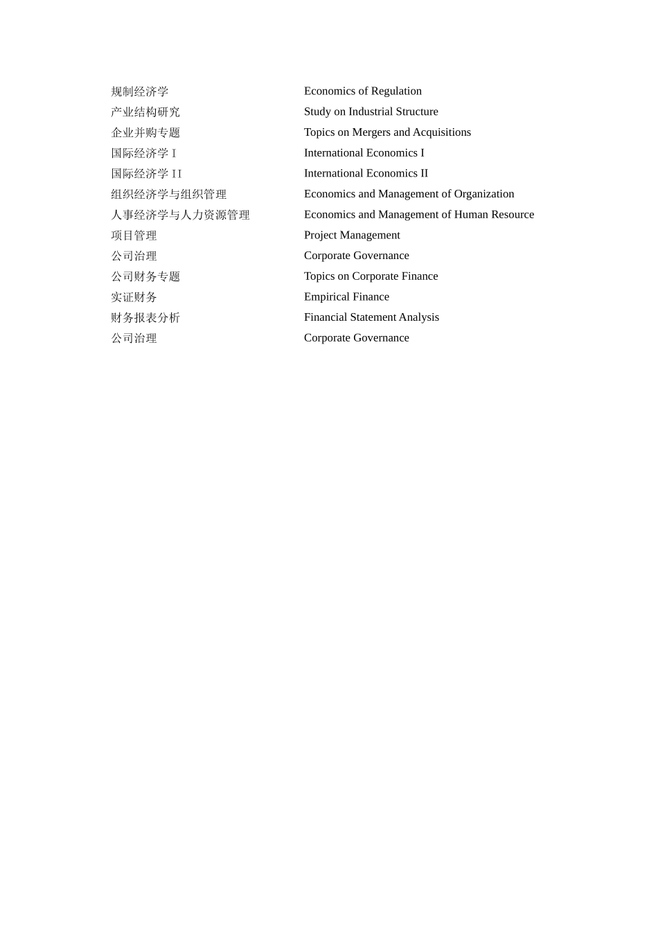 上海财经大学经济学培养计划_第3页