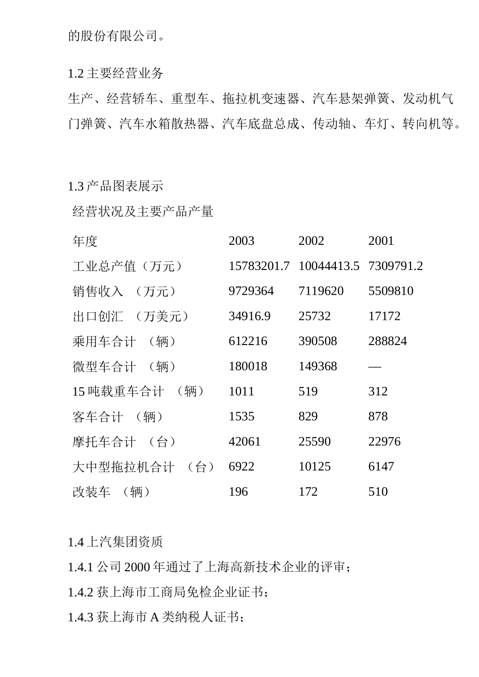 上汽集团SWOT分析报告(DOC 14)_第3页