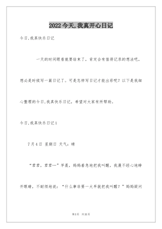 2024今天,我真开心日记