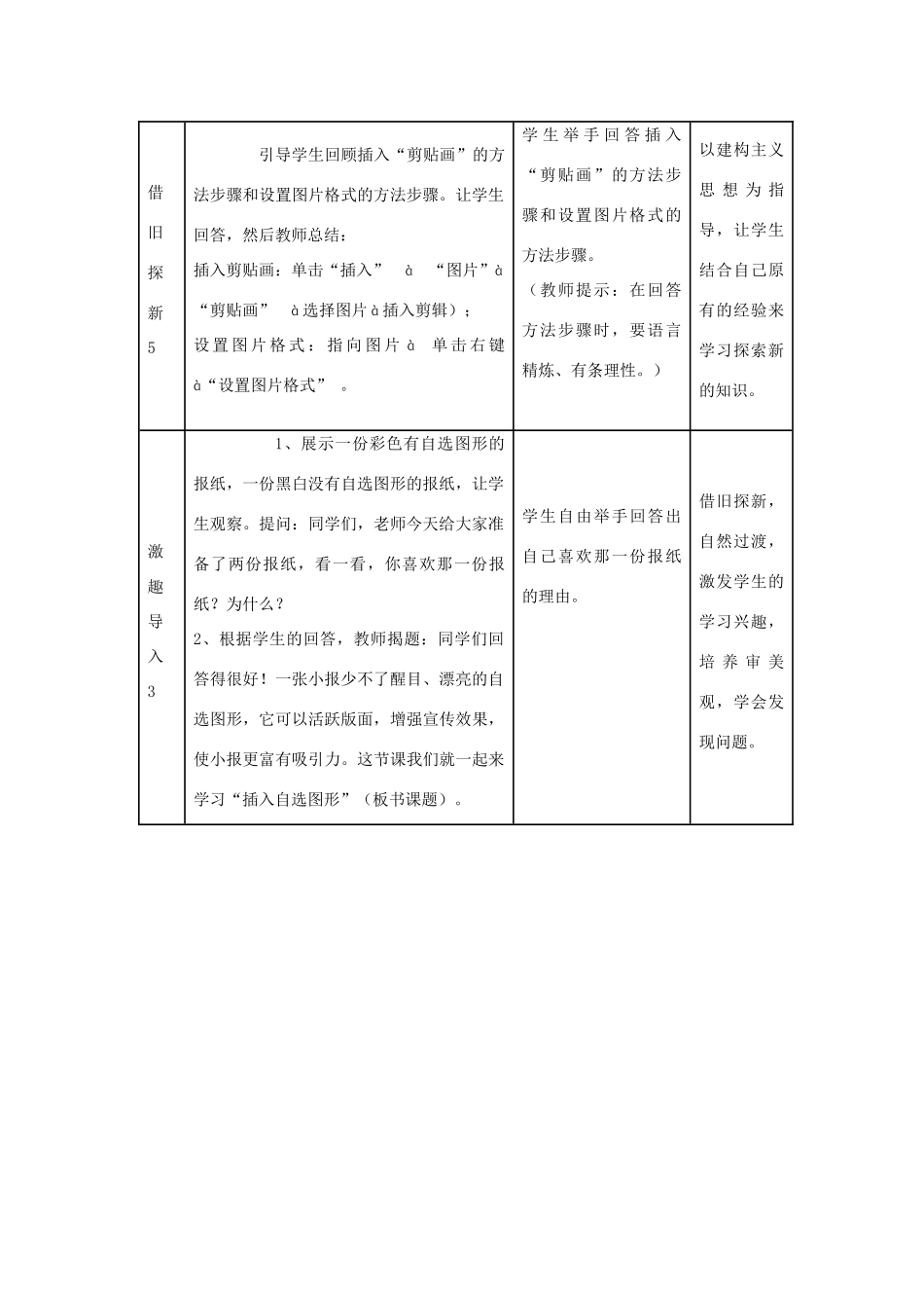 四年级信息技术上册 第8课 制作特色贺卡 8.4 插入自选图形教案1 粤教版-粤教版小学四年级上册信息技术教案_第2页