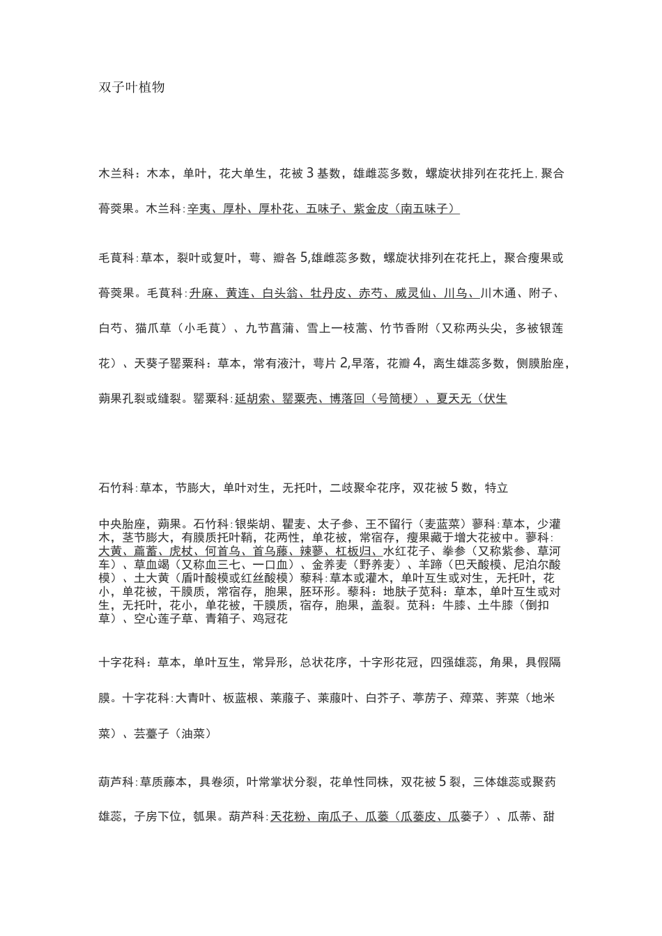 中药植物学分类_第1页