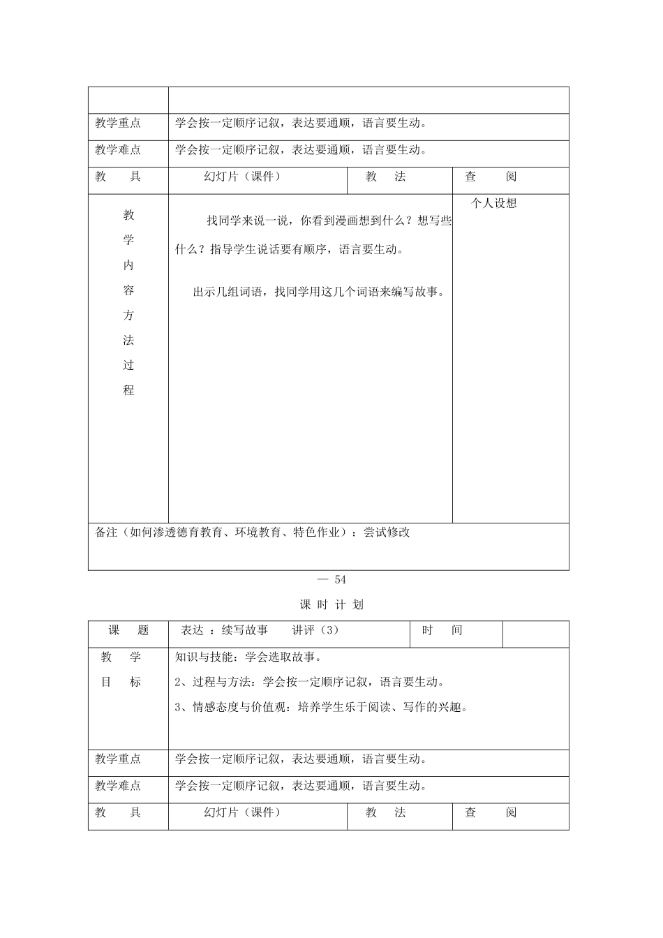 三年级语文下册 表达 续写故事教案 长春版-长春版小学三年级下册语文教案_第2页