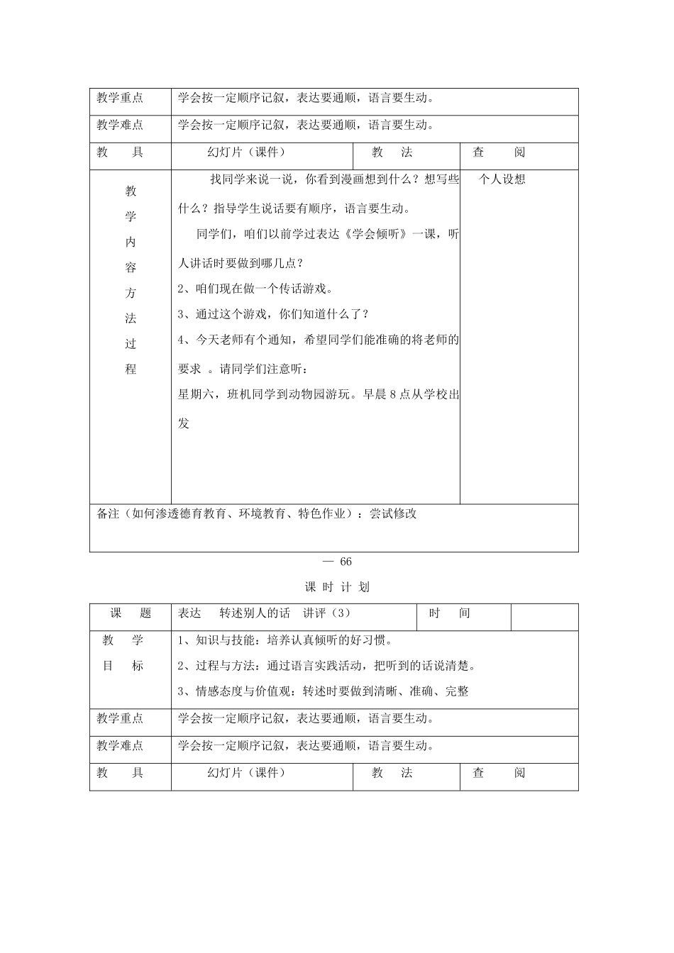 三年级语文下册 表达 转述别人的话教案 长春版-长春版小学三年级下册语文教案_第2页