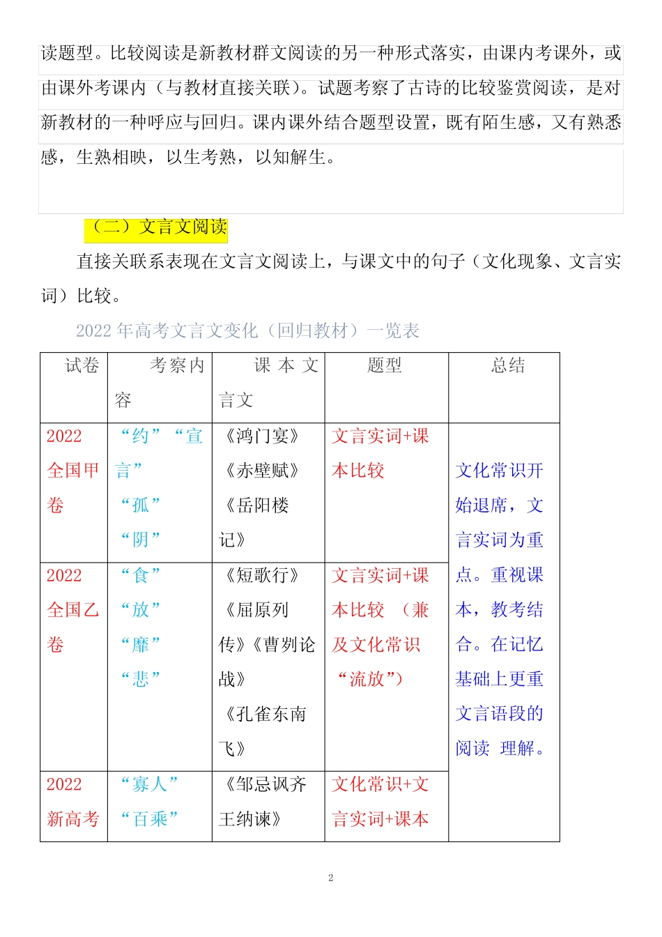 2023届语文高考“考教结合呼应教材”系列 36页 _第2页