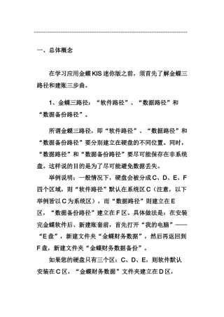 Kingdee金蝶财务软件迷你版使用方法教程