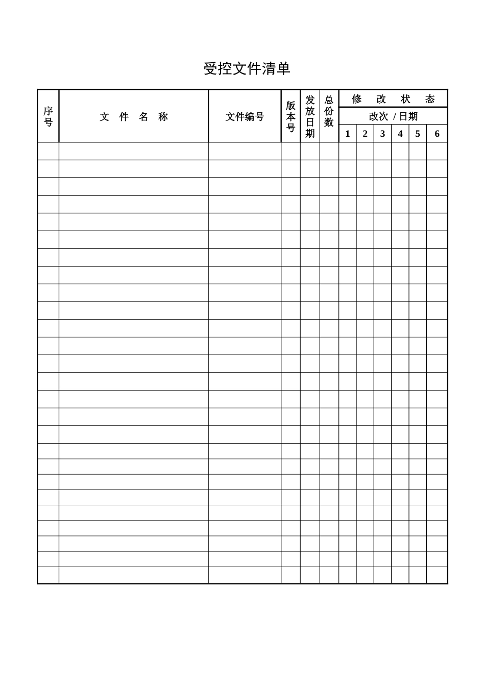 ISO_各类表格记录(全套)（DOC83页）_第1页