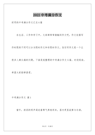 2024中考满分作文_306