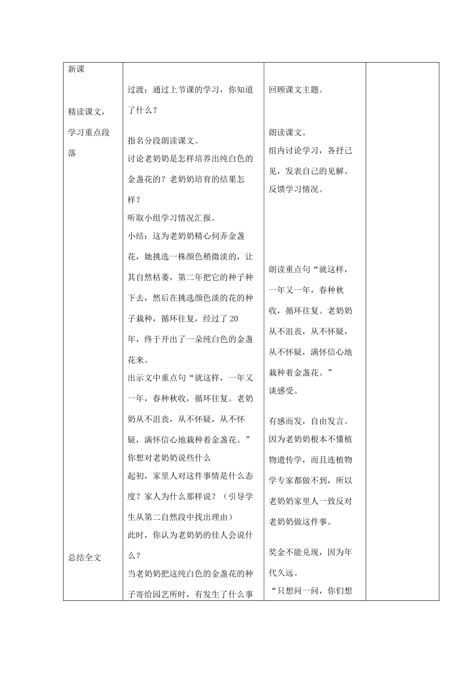 三年级语文下册 第6课《绿手指》教学设计 西师大版-西师大版小学三年级下册语文教案_第3页