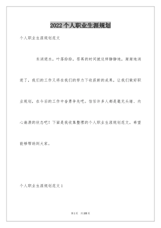 2024个人职业生涯规划_2