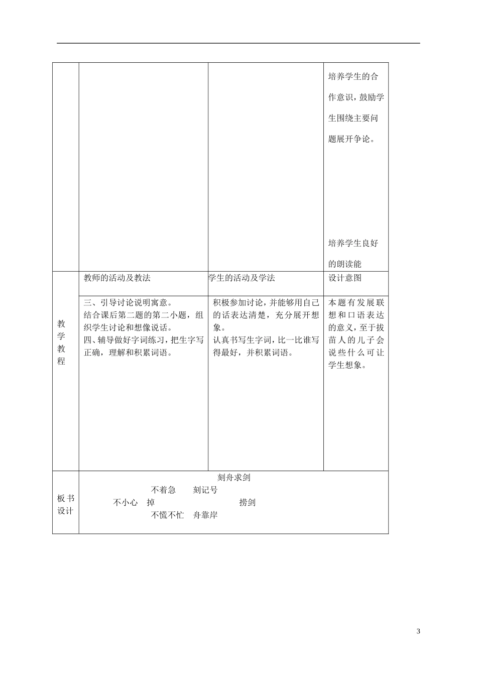 三年级语文下册 寓言两则1教案 语文S版_第3页