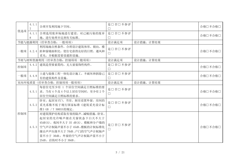 安徽省绿色建筑施工图审查要点(试行) _第3页