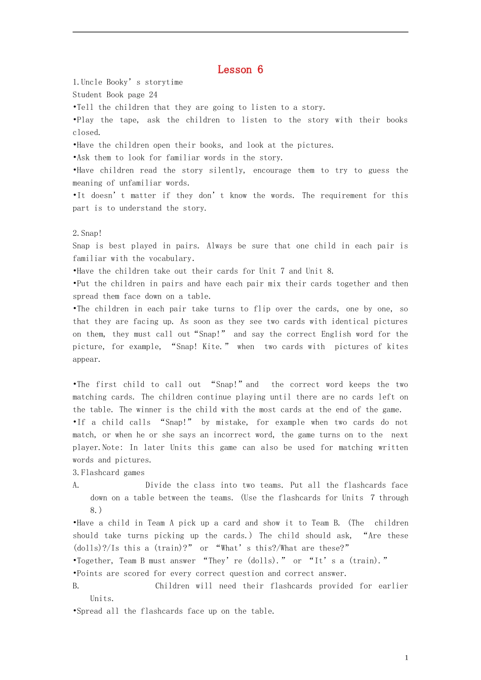三年级英语下册 unit8  Lesson 6教案 北师大版_第1页