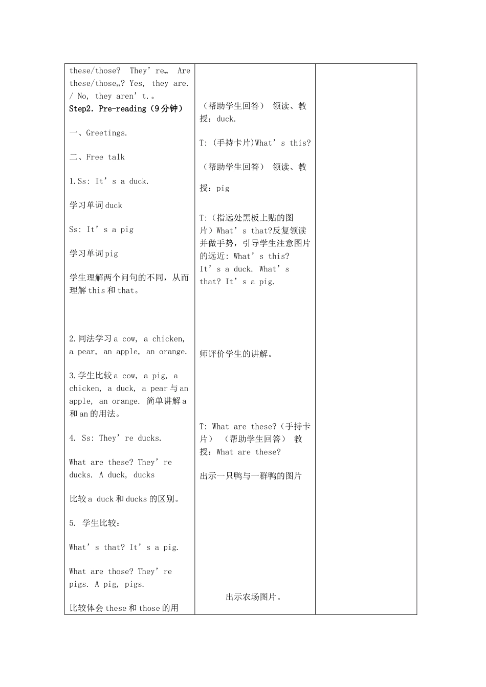 三年级英语下册 Unit 7 On the farm教案 牛津译林版-牛津版小学三年级下册英语教案_第2页
