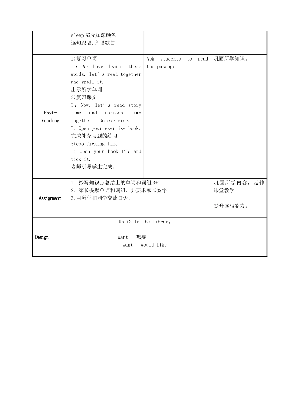 三年级英语下册 Unit 2 In the library教案4 牛津译林版（三起）-牛津版小学三年级下册英语教案_第3页