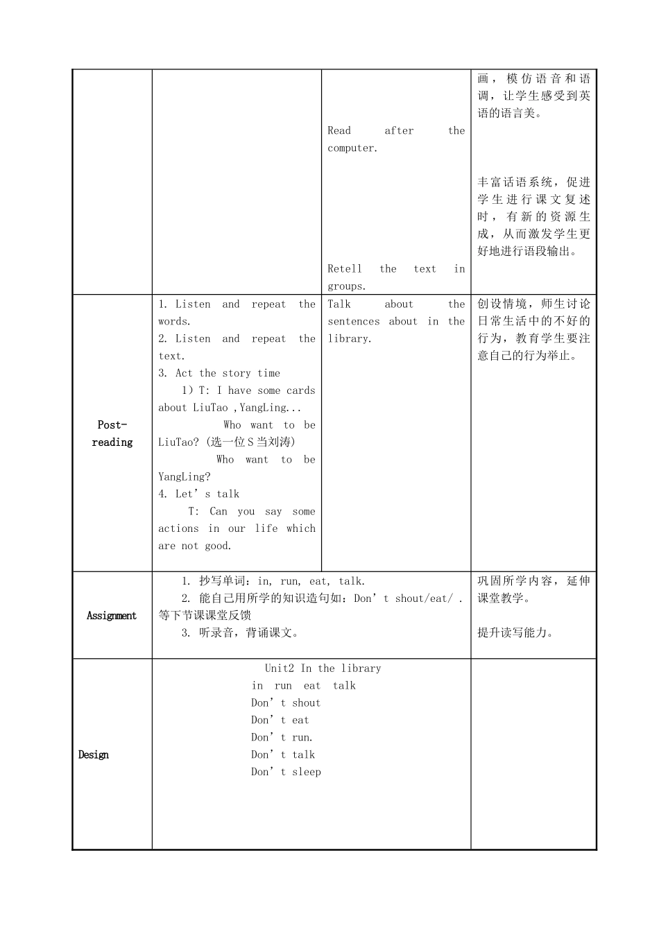 三年级英语下册 Unit 2 In the library教案1 牛津译林版（三起）-牛津版小学三年级下册英语教案_第3页