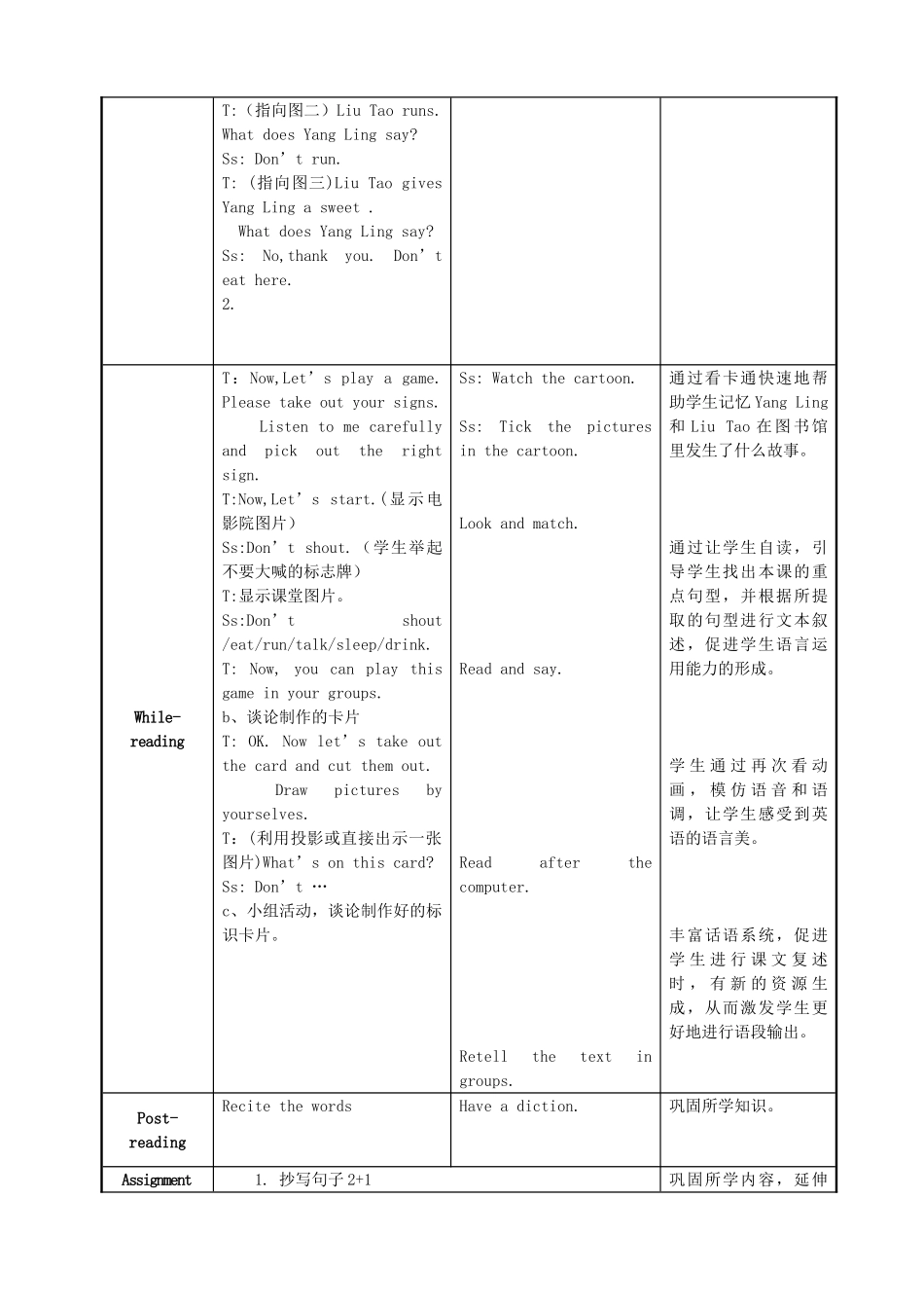 三年级英语下册 Unit 2 In the library教案2 牛津译林版（三起）-牛津版小学三年级下册英语教案_第2页